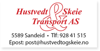 Annonse Hustvedt Skeie Transport AS