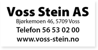 Annonse Voss Stein AS