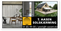 Annonser T Aasen Solskjerming
