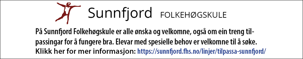 Sunnfjord Folkehøgskole NHF samarbeidspartner